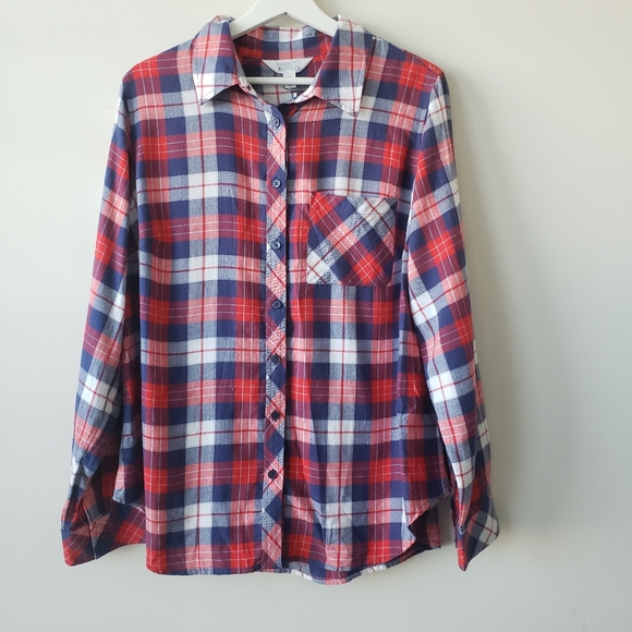 Market & Spruce Tops - Market & Spruce plaid button-up shirt size 1X